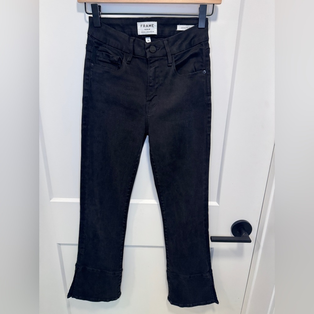 Frame Denim Women's Black Ankle Jeans